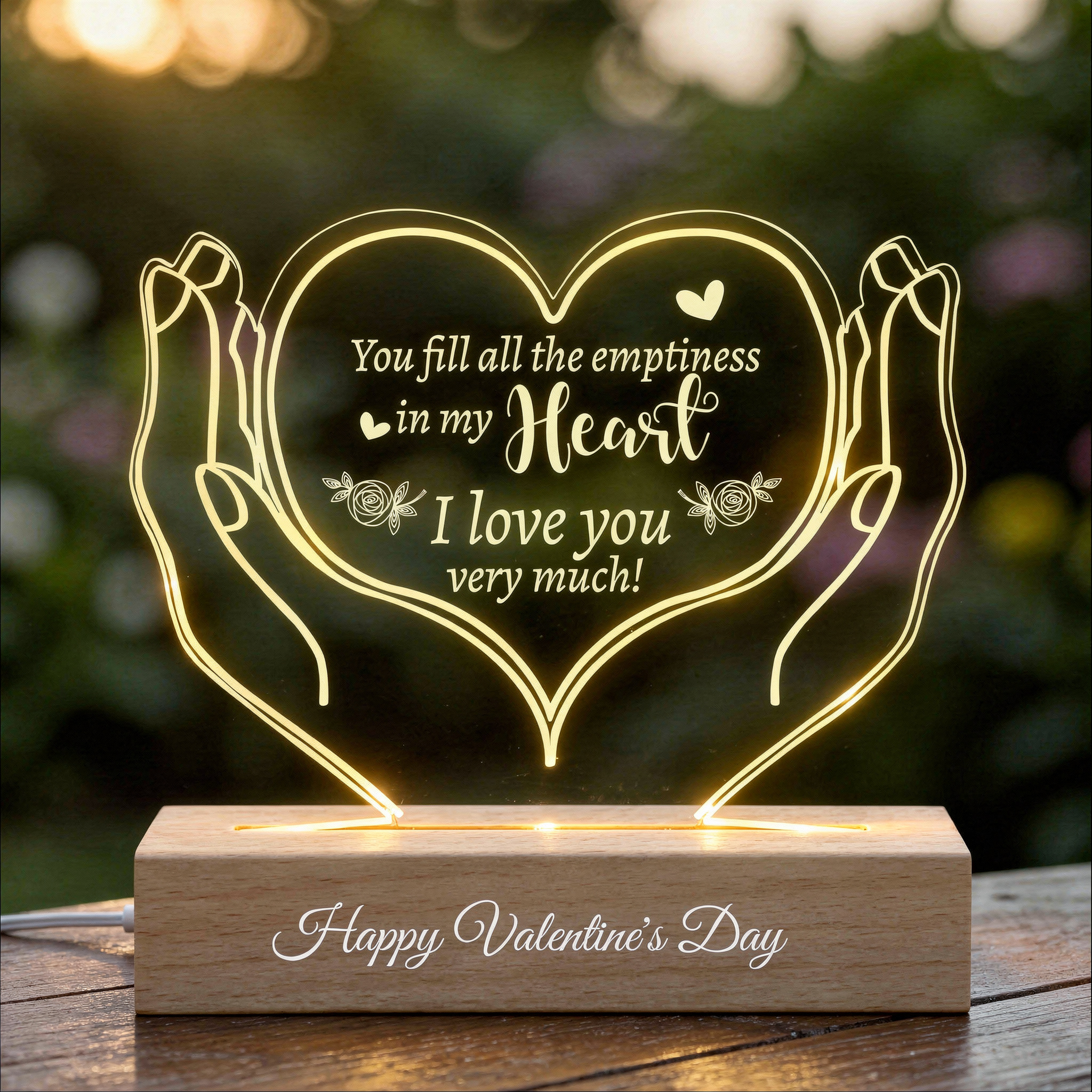 HeartGlow Love LED Lamp